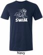 Mens White Penguin Power Swim Tri Blend Tee