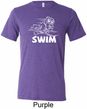 Mens White Penguin Power Swim Tri Blend Tee