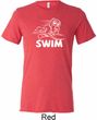 Mens White Penguin Power Swim Tri Blend Tee