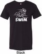Mens White Penguin Power Swim Tri Blend Tee