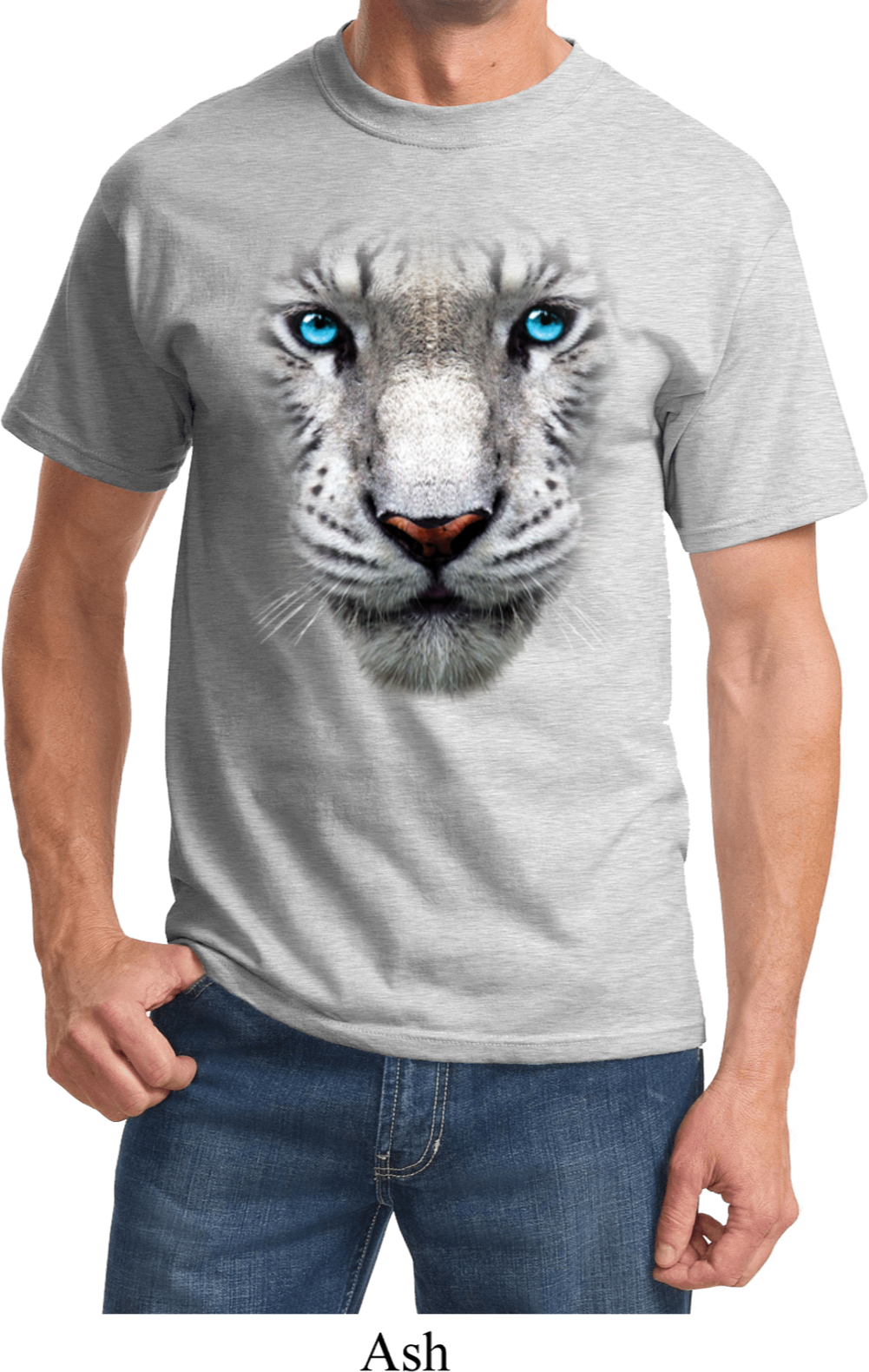 White Studded Tiger T-Shirt