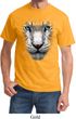 Mens White Tiger Shirt Big White Tiger Face Tee T-Shirt