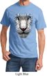 Mens White Tiger Shirt Big White Tiger Face Tee T-Shirt