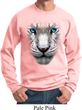 Mens White Tiger Sweatshirt Big White Tiger Face Sweat Shirt