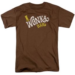 Mens Willy Wonka Movie LOGO T-shirt - Brown