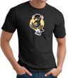 Mens Workout Tee - Penguin Power Athletic T-shirt - Black