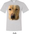 Mens Yellow Lab Shirt Big Yellow Lab Face Tall Tee T-Shirt