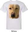 Mens Yellow Lab Shirt Big Yellow Lab Face Tall Tee T-Shirt