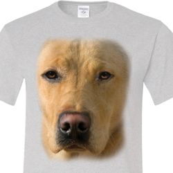 Mens Yellow Lab Shirt Big Yellow Lab Face Tall Tee T-Shirt Mens Yellow Lab Shirt Big Yellow Lab Face Tall Tee T-Shirt
