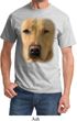 Mens Yellow Lab Shirt Big Yellow Lab Face Tee T-Shirt