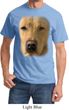 Mens Yellow Lab Shirt Big Yellow Lab Face Tee T-Shirt