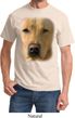 Mens Yellow Lab Shirt Big Yellow Lab Face Tee T-Shirt