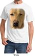 Mens Yellow Lab Shirt Big Yellow Lab Face Tee T-Shirt