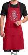 Mens Yoga Apron 3D Ganesha Darks Full Length Apron with Pockets