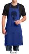 Mens Yoga Apron Black Bodhi Tree Full Length Apron with Pockets