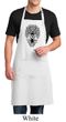 Mens Yoga Apron Black Bodhi Tree Full Length Apron with Pockets