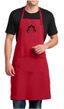 Mens Yoga Apron Black Namaste Lotus Full Length Apron with Pockets