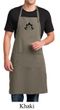 Mens Yoga Apron Black Namaste Lotus Full Length Apron with Pockets