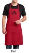 Mens Yoga Apron Black Namaste Lotus Full Length Apron with Pockets
