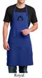 Mens Yoga Apron Black Namaste Lotus Full Length Apron with Pockets