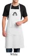 Mens Yoga Apron Black Namaste Lotus Full Length Apron with Pockets