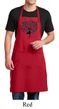 Mens Yoga Apron Black Tree Pose Full Length Apron with Pockets