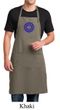 Mens Yoga Apron Floral Sahasrara Full Length Apron with Pockets