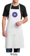 Mens Yoga Apron Floral Sahasrara Full Length Apron with Pockets