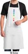 Mens Yoga Apron Glowing Chakras Full Length Apron with Pockets