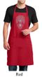 Mens Yoga Apron Grey Bodhi Tree Full Length Apron with Pockets
