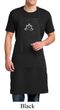 Mens Yoga Apron Grey Namaste Lotus Full Length Apron with Pockets