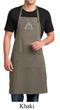 Mens Yoga Apron Grey Namaste Lotus Full Length Apron with Pockets