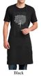 Mens Yoga Apron Grey Tree Pose Full Length Apron with Pockets
