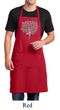 Mens Yoga Apron Grey Tree Pose Full Length Apron with Pockets