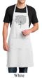 Mens Yoga Apron Grey Tree Pose Full Length Apron with Pockets