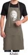 Mens Yoga Apron Little Buddha Head Full Length Apron with Pockets