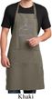 Mens Yoga Apron Namaste Lotus Pose Full Length Apron with Pockets