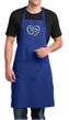 Mens Yoga Apron OM Heart Full Length Apron with Pockets
