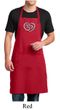 Mens Yoga Apron OM Heart Full Length Apron with Pockets