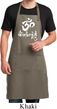 Mens Yoga Apron OM Mani Padme Hum Full Length Apron with Pockets