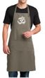 Mens Yoga Apron OM Tie Dye Full Length Apron with Pockets