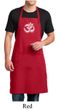 Mens Yoga Apron OM Tie Dye Full Length Apron with Pockets