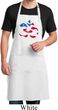 Mens Yoga Apron Patriotic Om Full Length Apron with Pockets