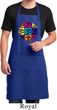 Mens Yoga Apron Pop Art Om Full Length Apron with Pockets