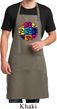 Mens Yoga Apron Pop Art Om Full Length Apron with Pockets