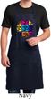 Mens Yoga Apron Pop Art Om Full Length Apron with Pockets