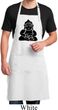 Mens Yoga Apron Shadow Buddha Full Length Apron with Pockets