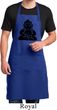 Mens Yoga Apron Shadow Buddha Full Length Apron with Pockets