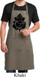 Mens Yoga Apron Shadow Ganesha Full Length Apron with Pockets