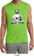 Mens Yoga At Peace Buddha Dry Wicking Sleeveless Shirt